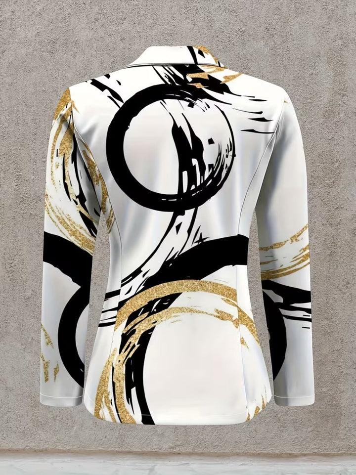Noemine | Abstract Brushstroke Blazer