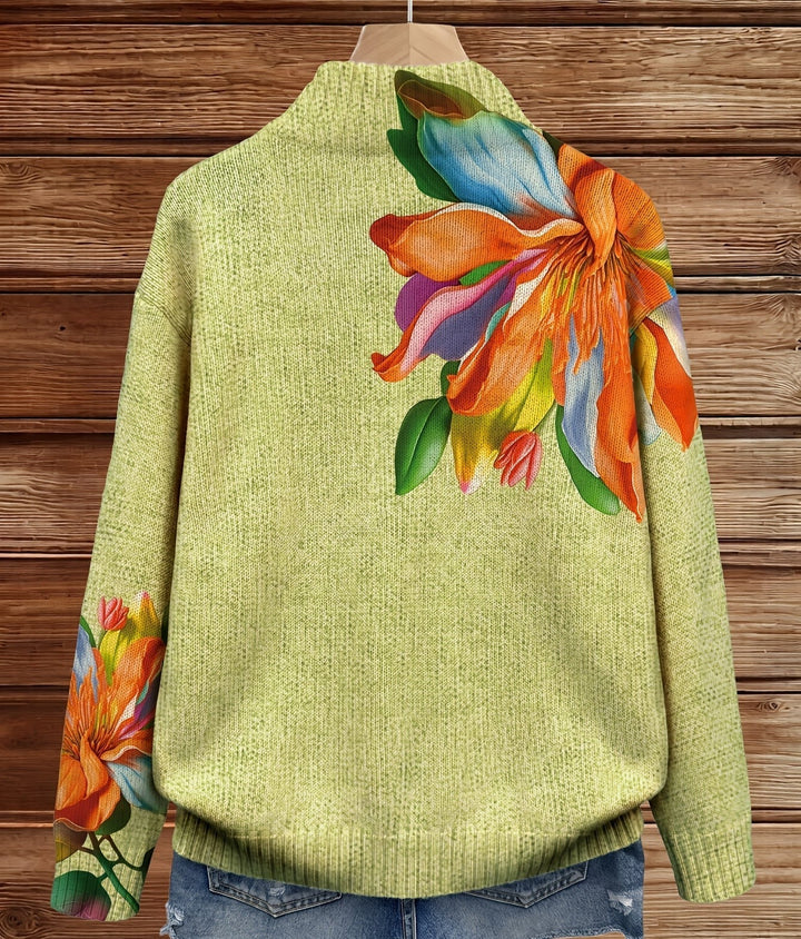 Hannah Wildflower Meadow Zip Cardigan