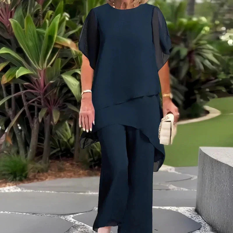 Beverly Elegant Asymmetrical Two Piece Set