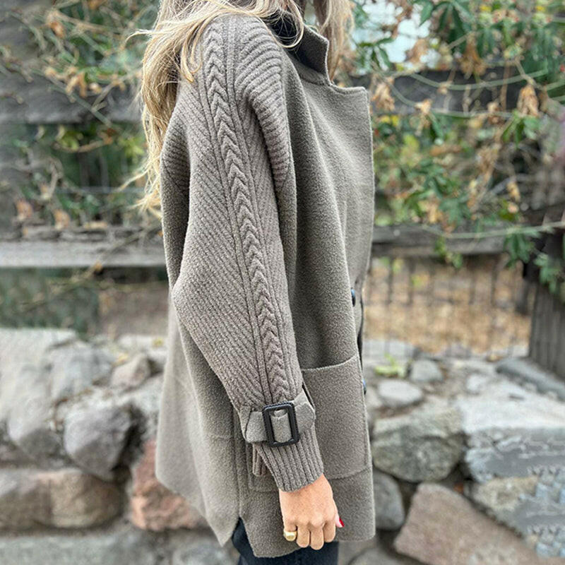 Isola | The Tailored Knit-Sleeve Coat