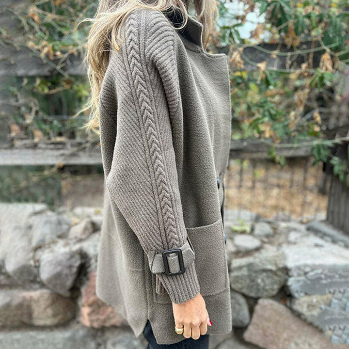 Isola | The Tailored Knit-Sleeve Coat