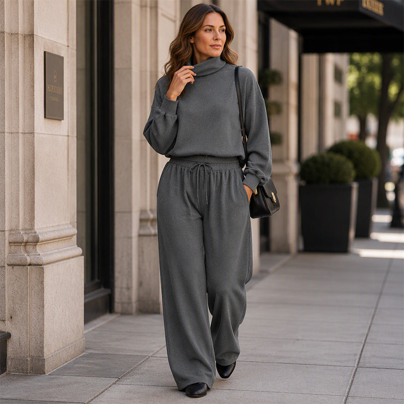 Elena | Minimalist Turtleneck Lounge Set