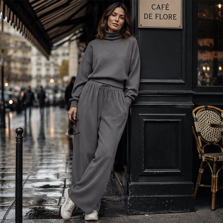 Elena | Minimalist Turtleneck Lounge Set