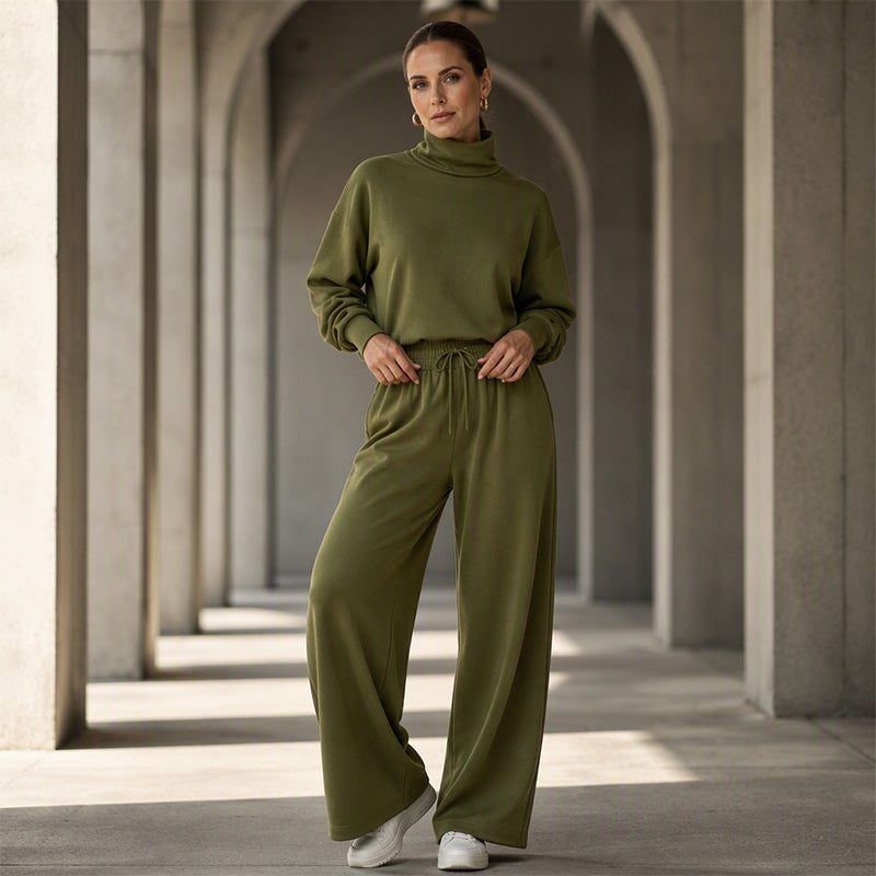 Elena | Minimalist Turtleneck Lounge Set