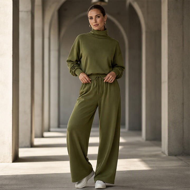 Elena | Minimalist Turtleneck Lounge Set