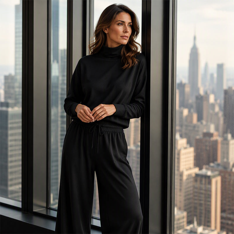 Elena | Minimalist Turtleneck Lounge Set