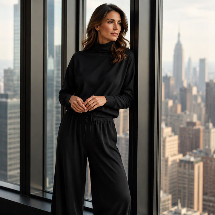 Elena | Minimalist Turtleneck Lounge Set