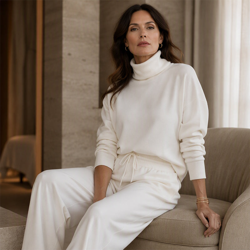 Elena | Minimalist Turtleneck Lounge Set
