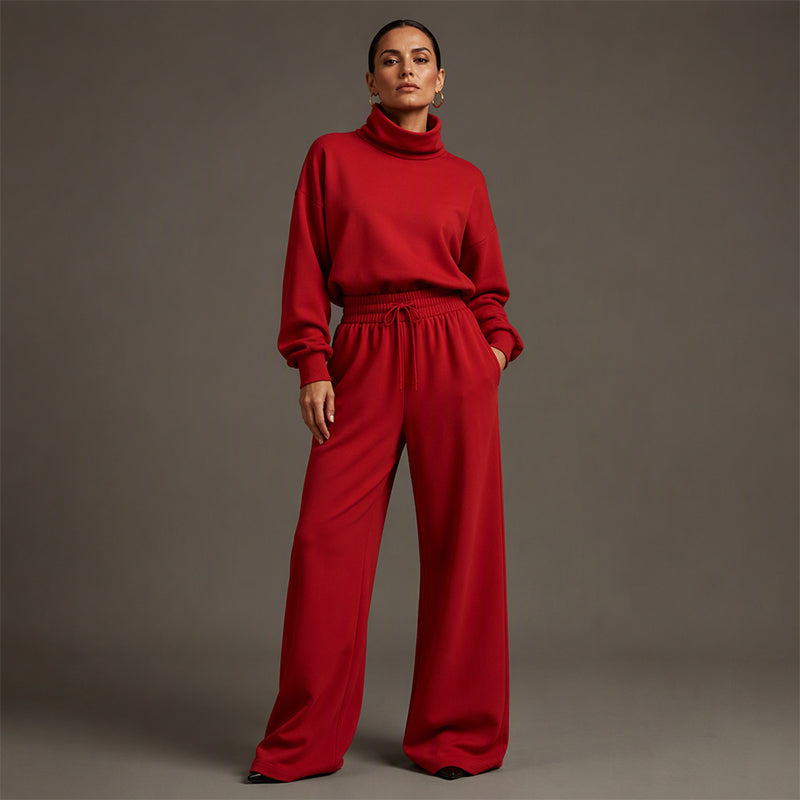 Elena | Minimalist Turtleneck Lounge Set
