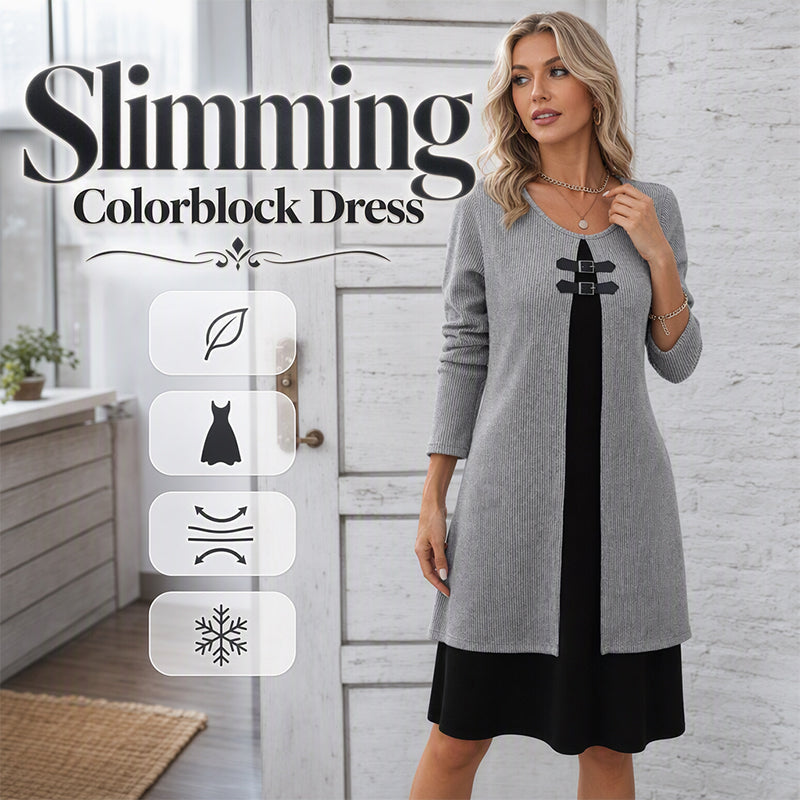Amy | Long-Sleeve Ribbed Knit Dress