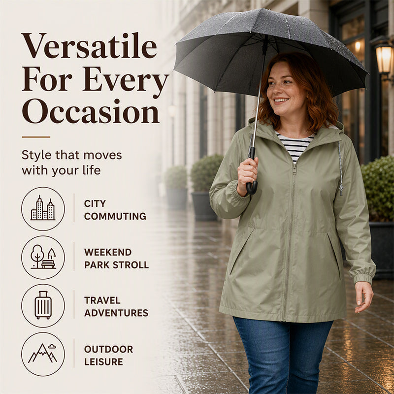 Clara | Hooded Water-Resistant Outdoor Jacket