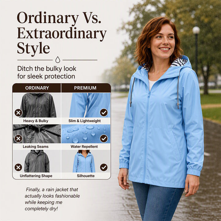 Clara | Hooded Water-Resistant Outdoor Jacket