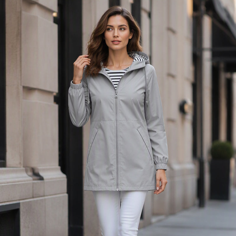 Clara | Hooded Water-Resistant Outdoor Jacket