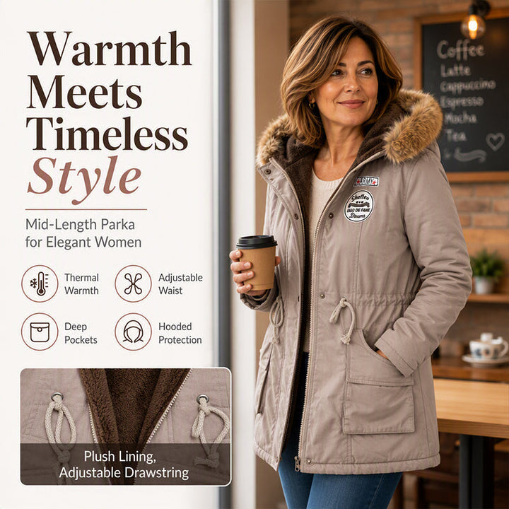 Eva | Warm Lined Hooded Parka