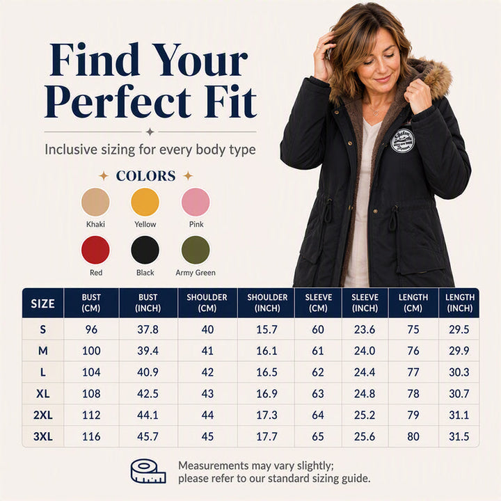 Eva | Warm Lined Hooded Parka