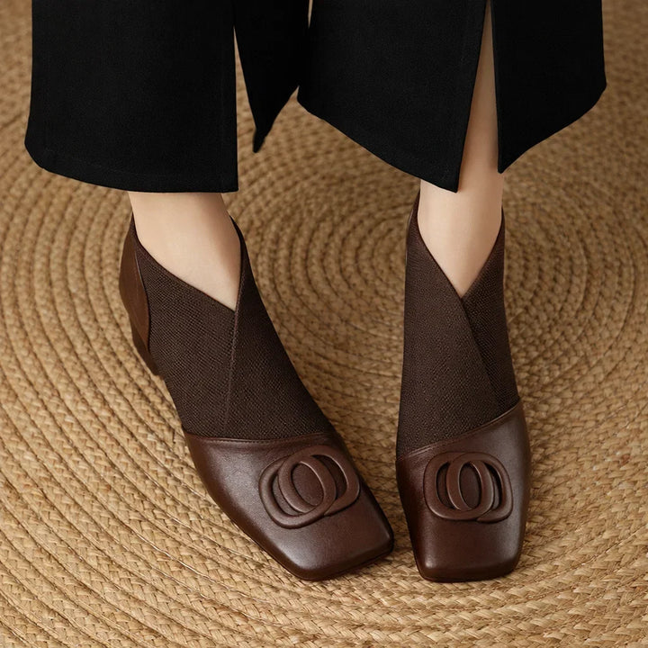 Opium Leather Boots Brown
